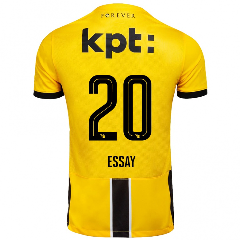 Kandiny Hombre Camiseta Perceval Essay #20 Amarillo Negro 1ª Equipación 2024/25 La Camisa Chile