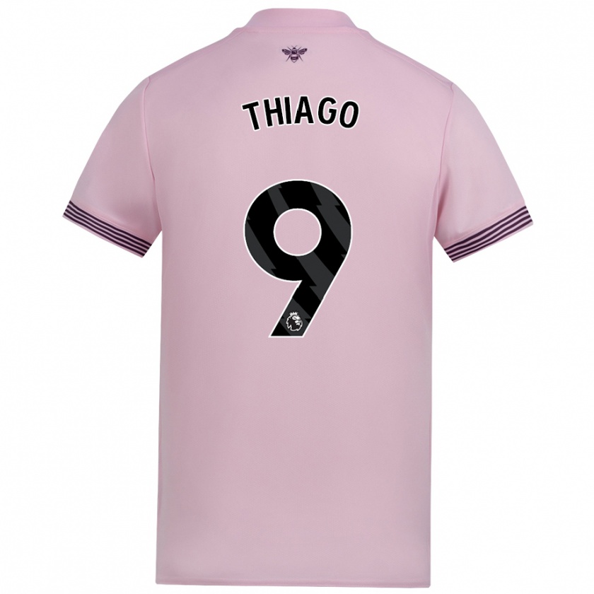 Kandiny Hombre Camiseta Igor Thiago #9 Rosa 2ª Equipación 2024/25 La Camisa Chile