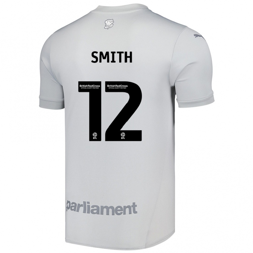 Kandiny Hombre Camiseta Jackson Smith #12 Gris Plata 2ª Equipación 2024/25 La Camisa Chile