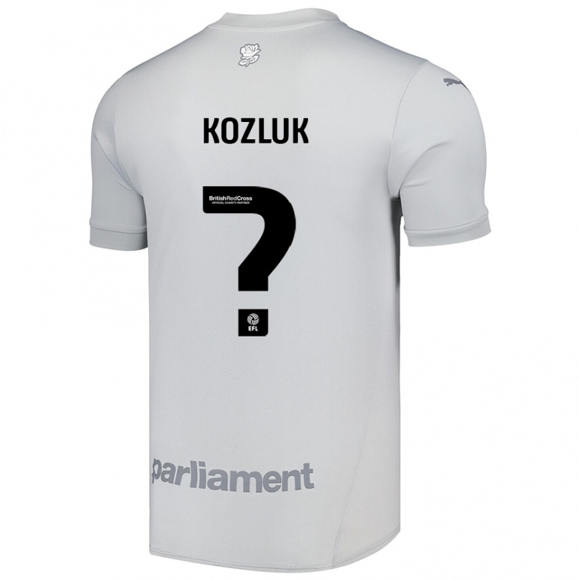 Kandiny Hombre Camiseta Ziggy Kozluk #0 Gris Plata 2ª Equipación 2024/25 La Camisa Chile