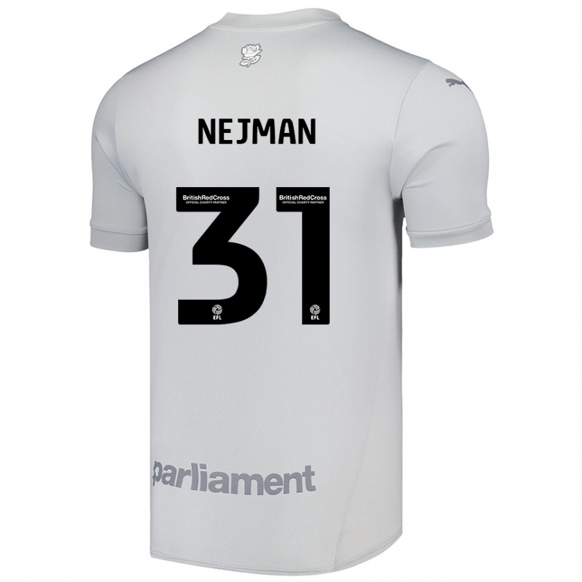 Kandiny Hombre Camiseta Harrison Nejman #31 Gris Plata 2ª Equipación 2024/25 La Camisa Chile