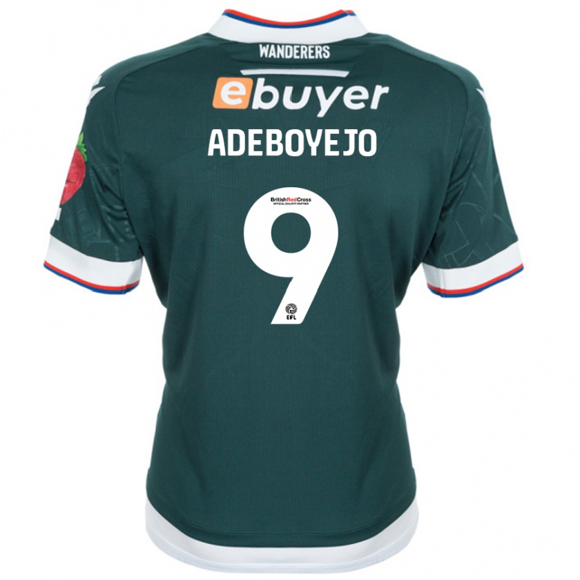 Kandiny Hombre Camiseta Victor Adeboyejo #9 Verde Oscuro 2ª Equipación 2024/25 La Camisa Chile