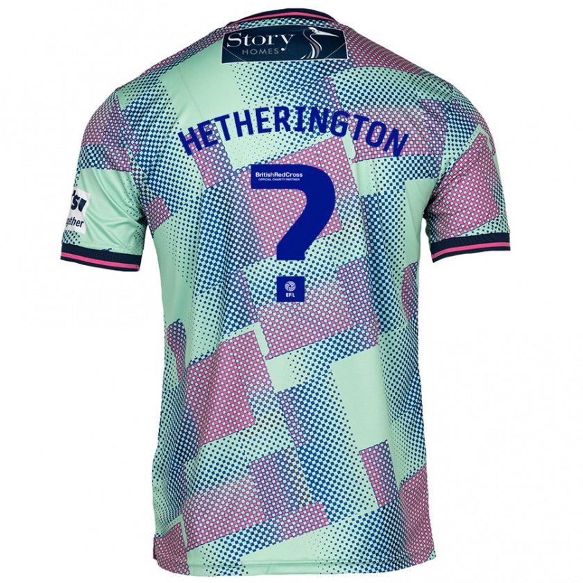 Kandiny Hombre Camiseta Sam Hetherington #0 Verde 2ª Equipación 2024/25 La Camisa Chile