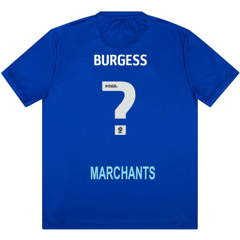 Kandiny Hombre Camiseta Bradley Burgess #0 Verde 2ª Equipación 2024/25 La Camisa Chile