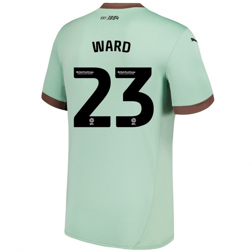 Kandiny Hombre Camiseta Joe Ward #23 Verde Pálido 2ª Equipación 2024/25 La Camisa Chile