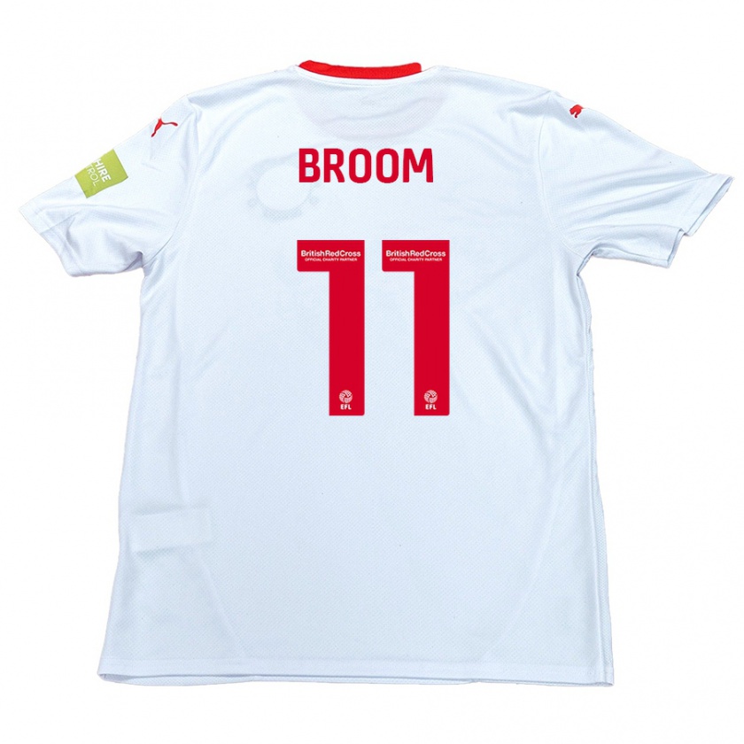 Kandiny Hombre Camiseta Ryan Broom #11 Blanco 2ª Equipación 2024/25 La Camisa Chile