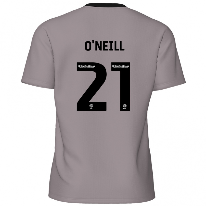 Kandiny Hombre Camiseta Ollie O'neill #21 Gris 2ª Equipación 2024/25 La Camisa Chile