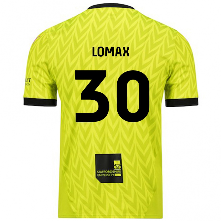 Kandiny Hombre Camiseta Ben Lomax #30 Verde Fluorescente 2ª Equipación 2024/25 La Camisa Chile