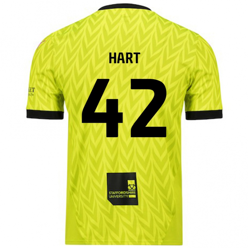 Kandiny Hombre Camiseta Sam Hart #42 Verde Fluorescente 2ª Equipación 2024/25 La Camisa Chile