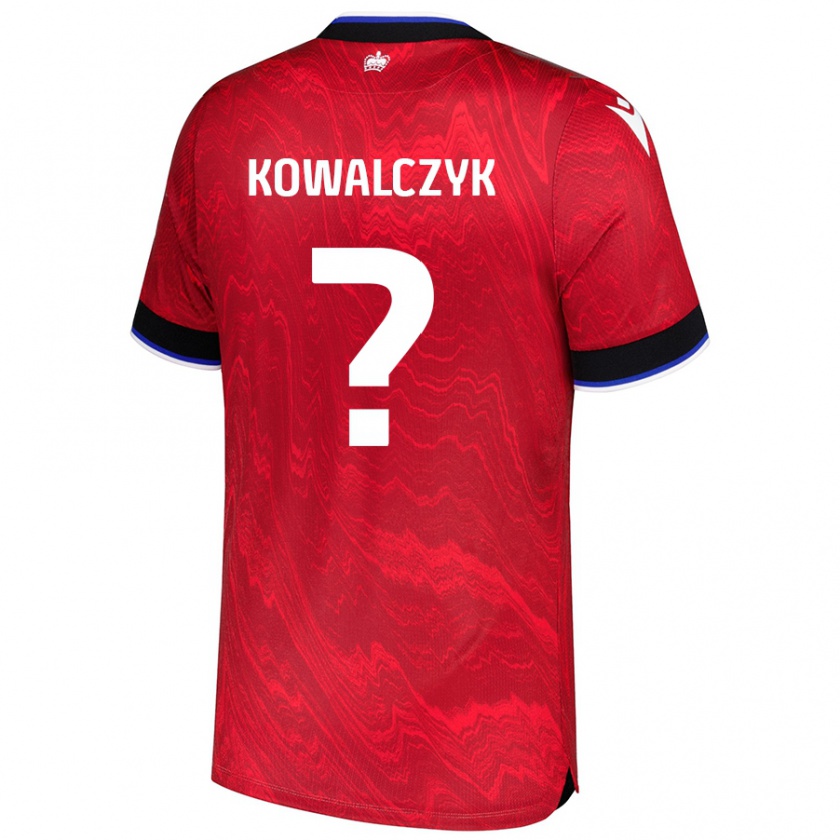 Kandiny Hombre Camiseta Kacper Kowalczyk #0 Rojo Negro 2ª Equipación 2024/25 La Camisa Chile