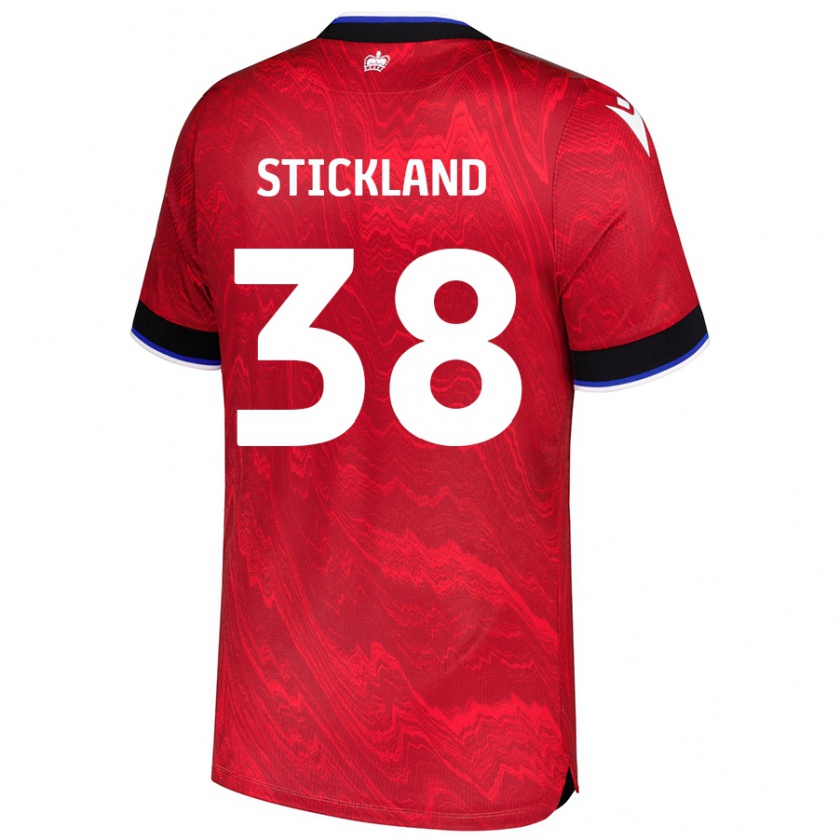 Kandiny Hombre Camiseta Michael Stickland #38 Rojo Negro 2ª Equipación 2024/25 La Camisa Chile