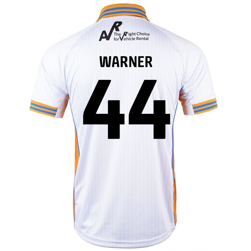 Kandiny Hombre Camiseta James Warner #44 Blanco 2ª Equipación 2024/25 La Camisa Chile