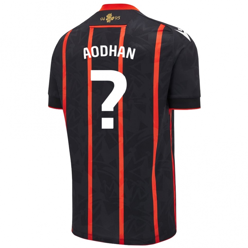 Kandiny Hombre Camiseta Aodhan Doherty #0 Negro Rojo 2ª Equipación 2024/25 La Camisa Chile