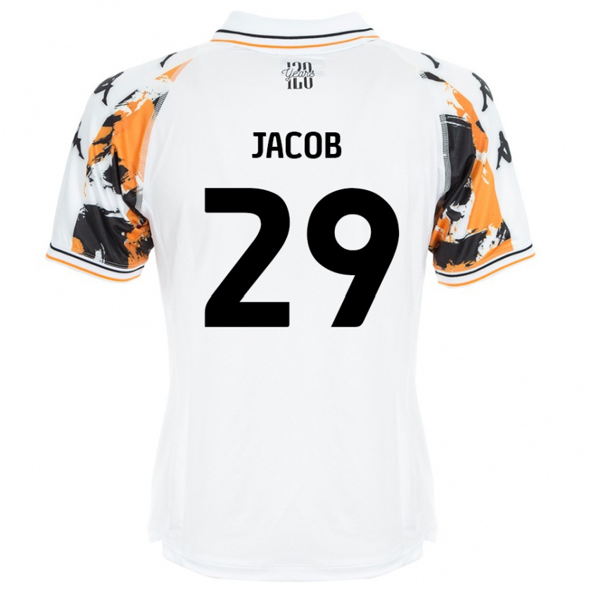 Kandiny Hombre Camiseta Matty Jacob #29 Blanco 2ª Equipación 2024/25 La Camisa Chile