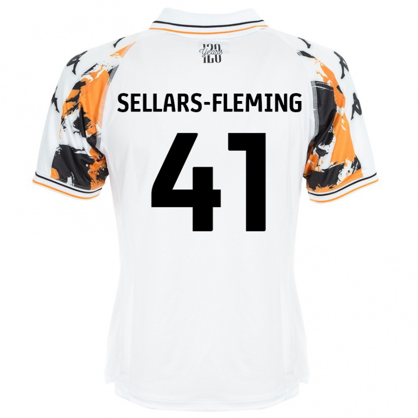 Kandiny Hombre Camiseta Tyrell Sellars-Fleming #41 Blanco 2ª Equipación 2024/25 La Camisa Chile