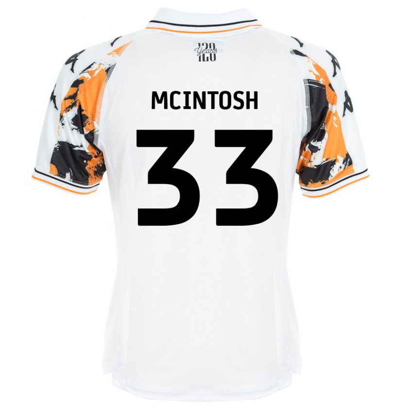 Kandiny Hombre Camiseta Lucy Mcintosh #33 Blanco 2ª Equipación 2024/25 La Camisa Chile