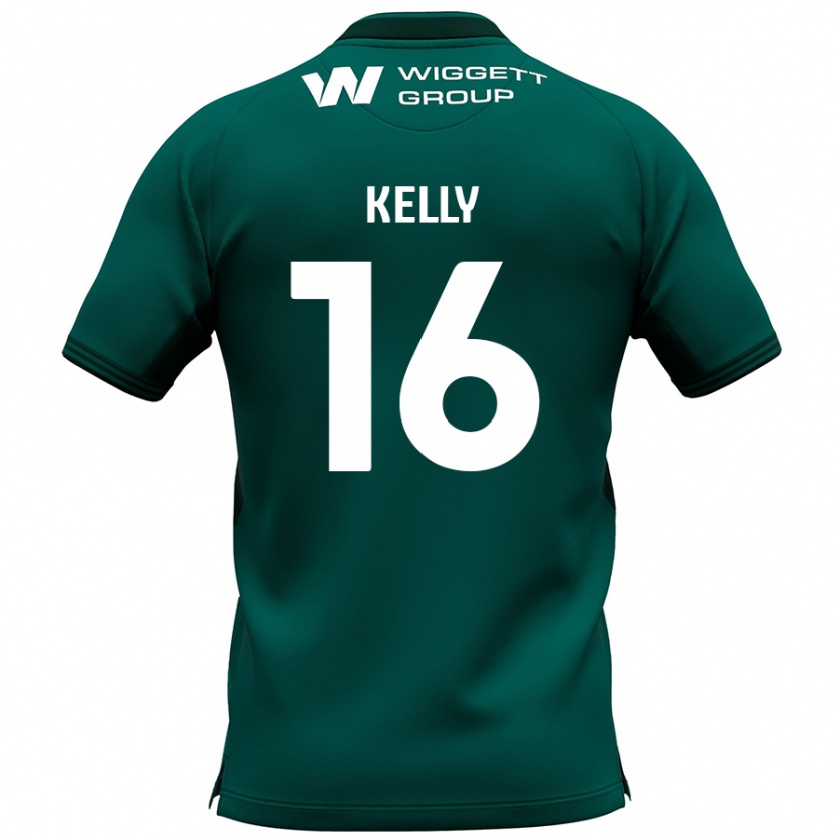 Kandiny Hombre Camiseta Daniel Kelly #16 Verde 2ª Equipación 2024/25 La Camisa Chile