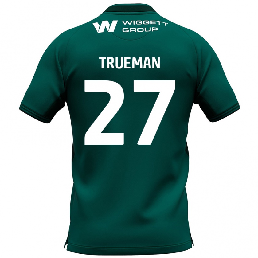 Kandiny Hombre Camiseta Connal Trueman #27 Verde 2ª Equipación 2024/25 La Camisa Chile