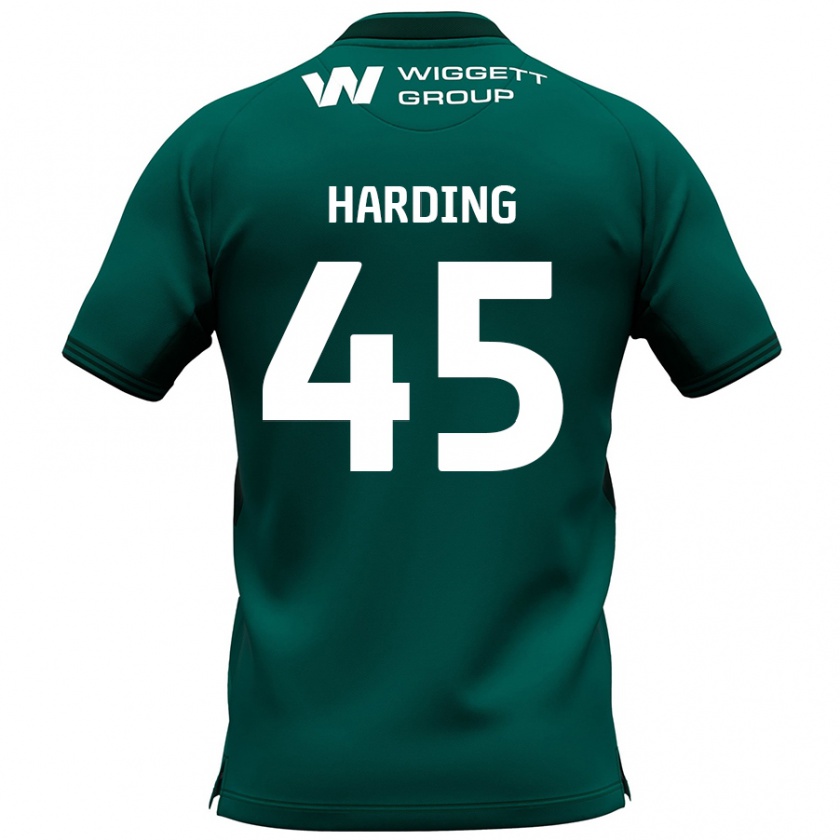 Kandiny Hombre Camiseta Wes Harding #45 Verde 2ª Equipación 2024/25 La Camisa Chile