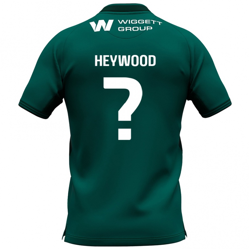 Kandiny Hombre Camiseta Kavalli Heywood #0 Verde 2ª Equipación 2024/25 La Camisa Chile