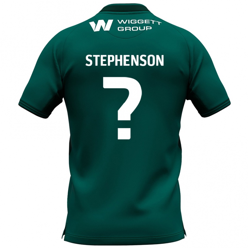 Kandiny Hombre Camiseta Joshua Stephenson #0 Verde 2ª Equipación 2024/25 La Camisa Chile