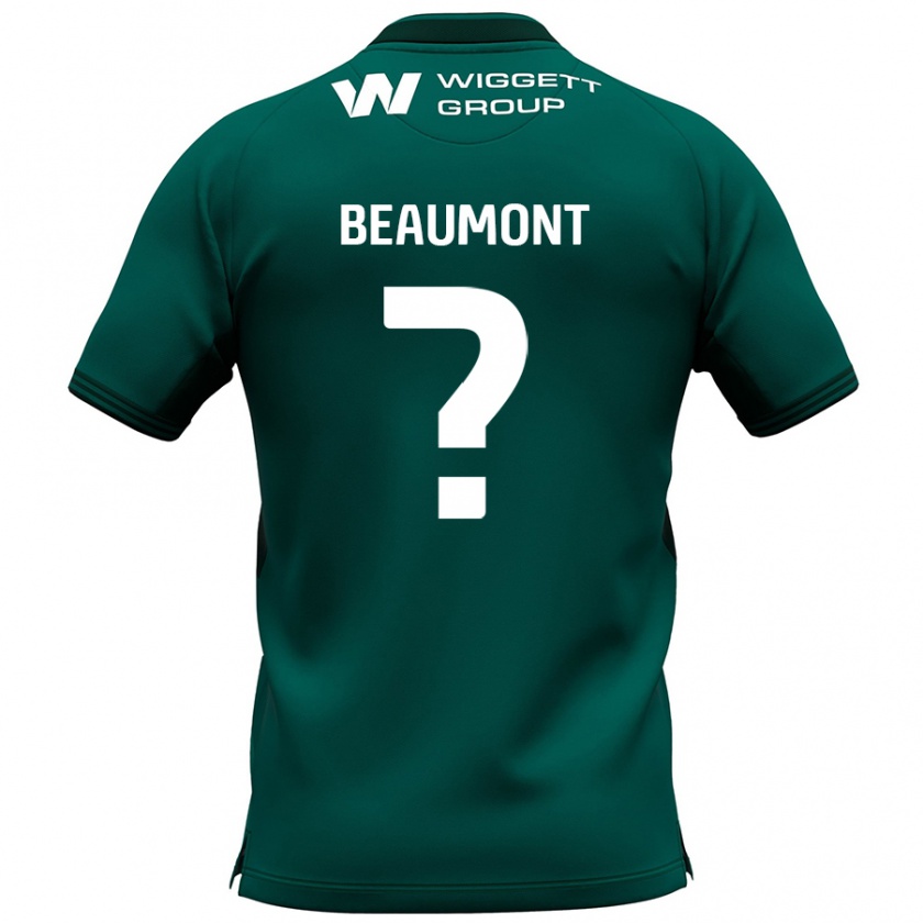 Kandiny Hombre Camiseta George Beaumont #0 Verde 2ª Equipación 2024/25 La Camisa Chile