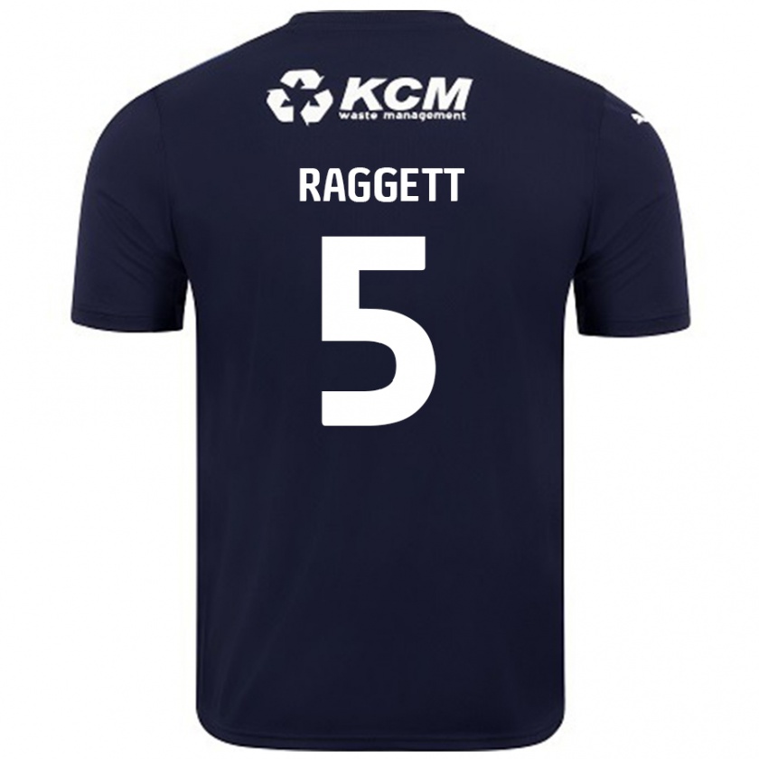 Kandiny Hombre Camiseta Sean Raggett #5 Azul Marino 2ª Equipación 2024/25 La Camisa Chile