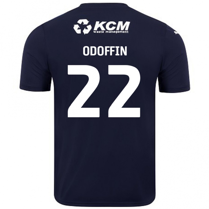 Kandiny Hombre Camiseta Hakeem Odoffin #22 Azul Marino 2ª Equipación 2024/25 La Camisa Chile