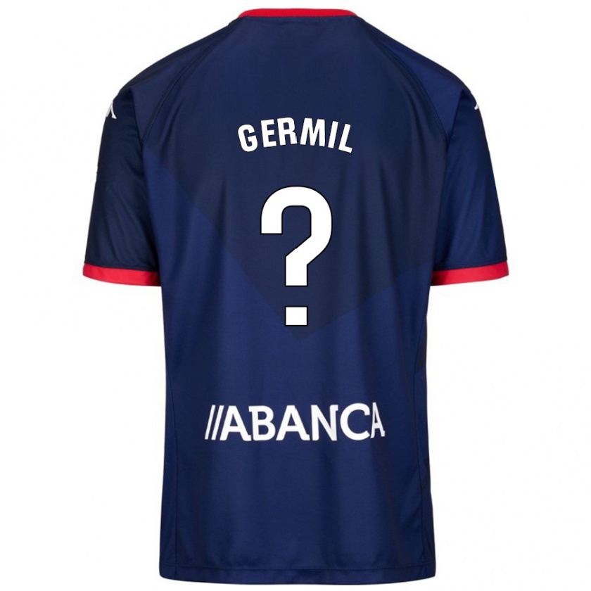 Kandiny Hombre Camiseta Darío Germil #0 Azul Marino 2ª Equipación 2024/25 La Camisa Chile