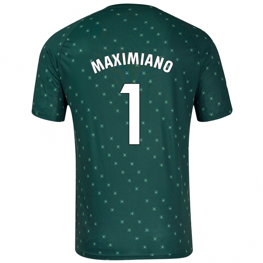 Kandiny Hombre Camiseta Luís Maximiano #1 Verde Oscuro 2ª Equipación 2024/25 La Camisa Chile