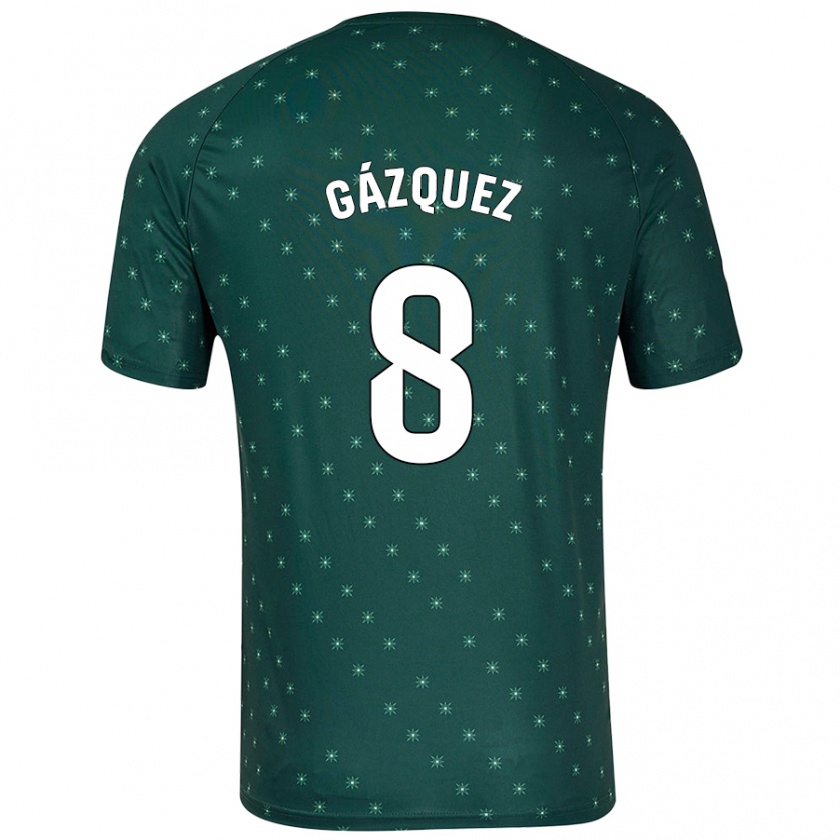 Kandiny Hombre Camiseta Joan Gázquez #8 Verde Oscuro 2ª Equipación 2024/25 La Camisa Chile