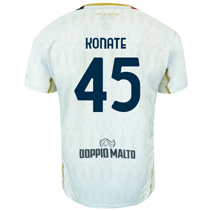 Kandiny Hombre Camiseta Ismael Konate #45 Blanco 2ª Equipación 2024/25 La Camisa Chile