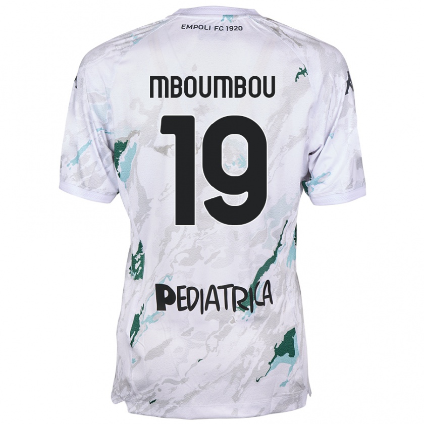 Kandiny Hombre Camiseta Arnaud Mboumbou #19 Gris 2ª Equipación 2024/25 La Camisa Chile