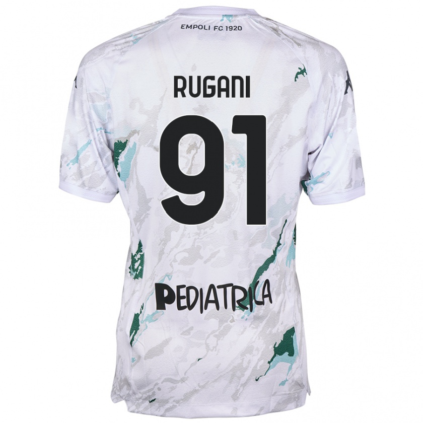 Kandiny Hombre Camiseta Tommaso Rugani #91 Gris 2ª Equipación 2024/25 La Camisa Chile