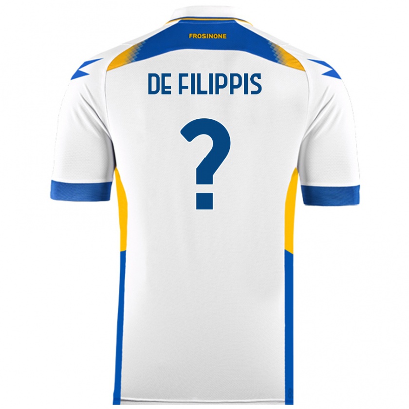 Kandiny Hombre Camiseta Walter De Filippis #0 Blanco 2ª Equipación 2024/25 La Camisa Chile