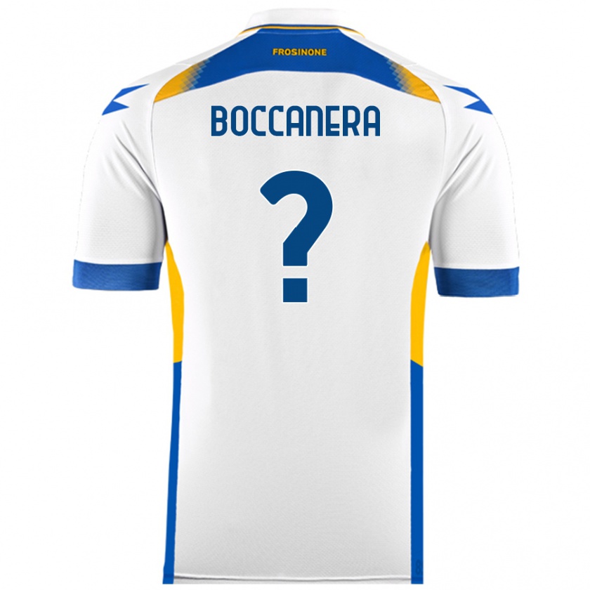 Kandiny Hombre Camiseta Alessio Boccanera #0 Blanco 2ª Equipación 2024/25 La Camisa Chile