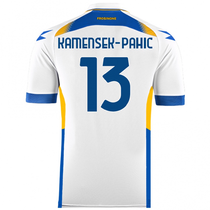 Kandiny Hombre Camiseta Matjaz Kamensek-Pahic #13 Blanco 2ª Equipación 2024/25 La Camisa Chile