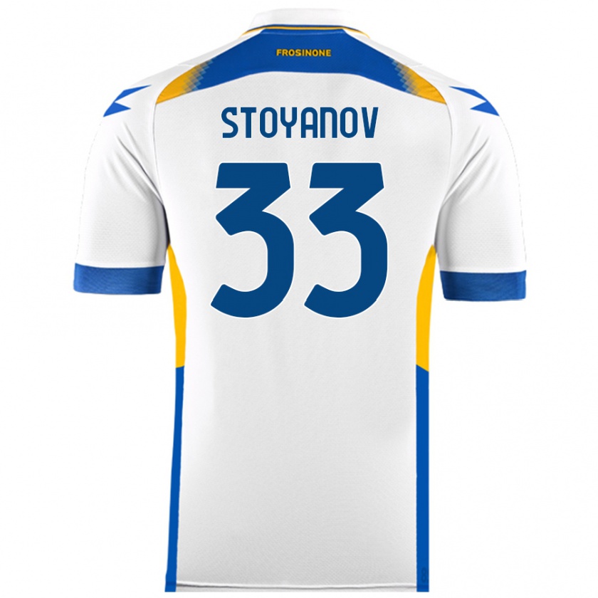 Kandiny Hombre Camiseta Steliyan Stoyanov #33 Blanco 2ª Equipación 2024/25 La Camisa Chile