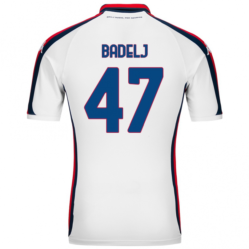 Kandiny Hombre Camiseta Milan Badelj #47 Blanco 2ª Equipación 2024/25 La Camisa Chile