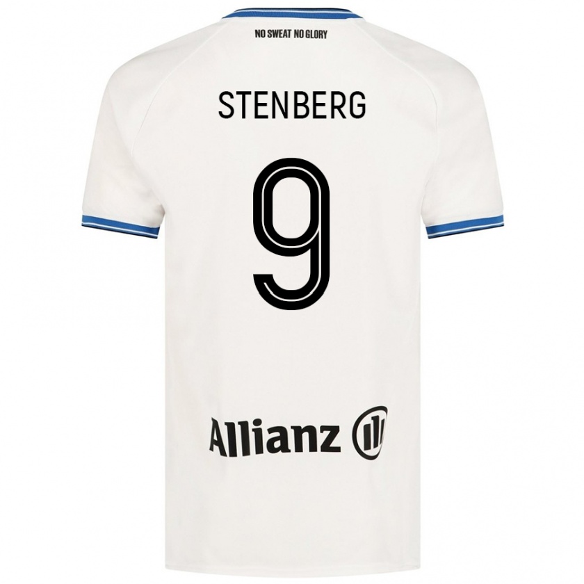 Kandiny Hombre Camiseta Hanna Stenberg #9 Blanco 2ª Equipación 2024/25 La Camisa Chile