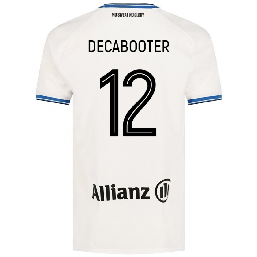 Kandiny Hombre Camiseta Marith Decabooter #12 Blanco 2ª Equipación 2024/25 La Camisa Chile