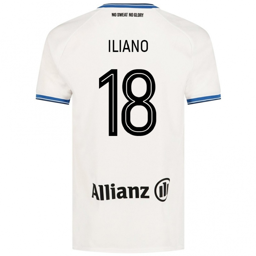 Kandiny Hombre Camiseta Isabelle Iliano #18 Blanco 2ª Equipación 2024/25 La Camisa Chile