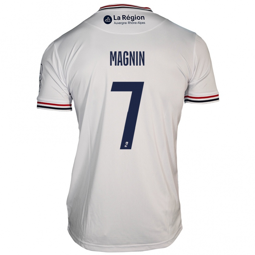 Kandiny Hombre Camiseta Yohann Magnin #7 Blanco 2ª Equipación 2024/25 La Camisa Chile