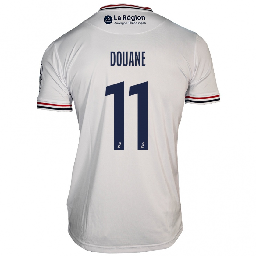 Kandiny Hombre Camiseta Maïdine Douane #11 Blanco 2ª Equipación 2024/25 La Camisa Chile