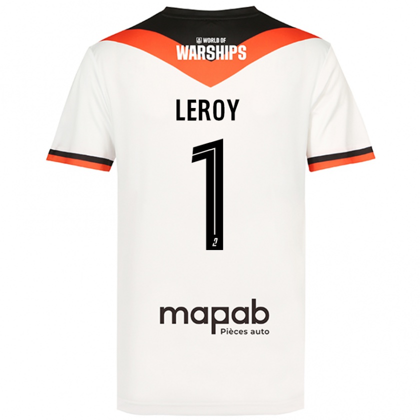 Kandiny Hombre Camiseta Benjamin Leroy #1 Blanco 2ª Equipación 2024/25 La Camisa Chile