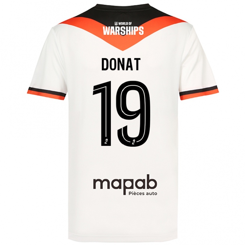 Kandiny Hombre Camiseta Noa Donat #19 Blanco 2ª Equipación 2024/25 La Camisa Chile