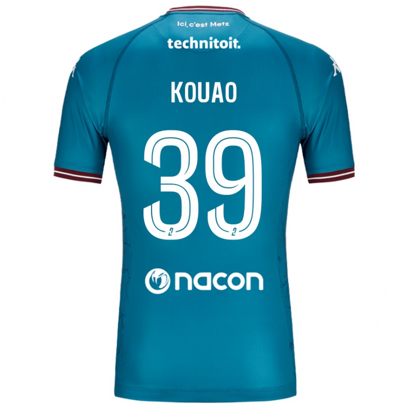 Kandiny Hombre Camiseta Koffi Kouao #39 Azul Petróleo 2ª Equipación 2024/25 La Camisa Chile