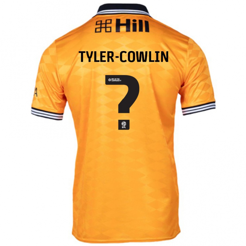 Kandiny Mujer Camiseta Danny Tyler-Cowlin #0 Naranja 1ª Equipación 2024/25 La Camisa Chile