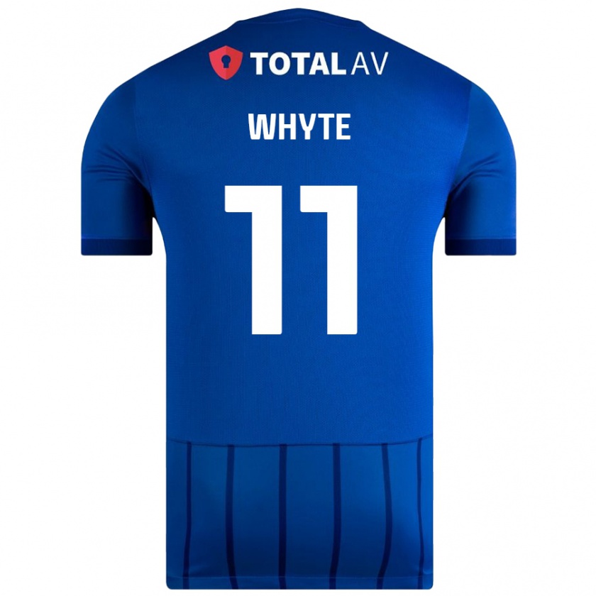 Kandiny Mujer Camiseta Gavin Whyte #11 Azul 1ª Equipación 2024/25 La Camisa Chile