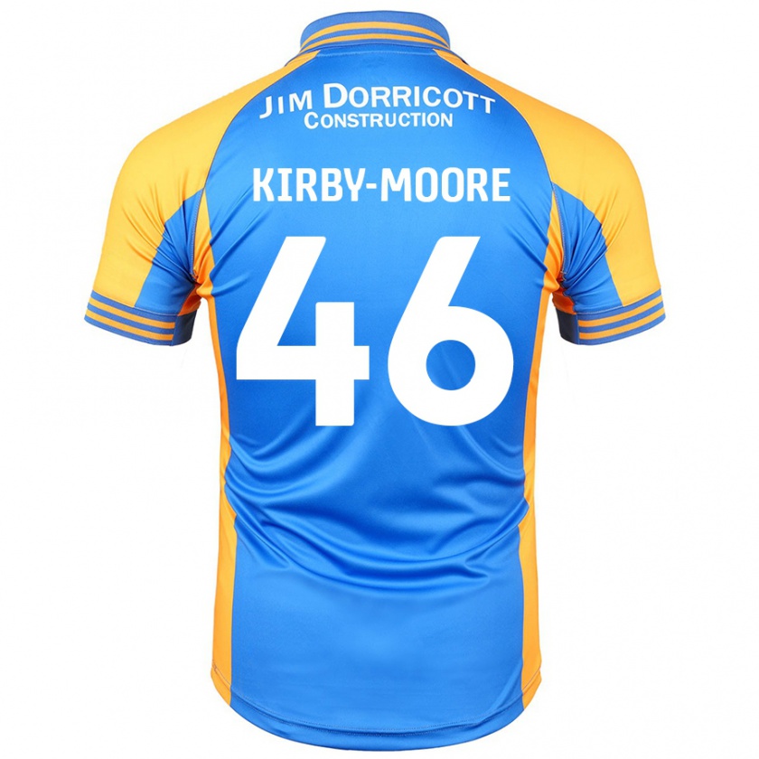 Kandiny Mujer Camiseta Harvey Kirby-Moore #46 Azul Ámbar 1ª Equipación 2024/25 La Camisa Chile